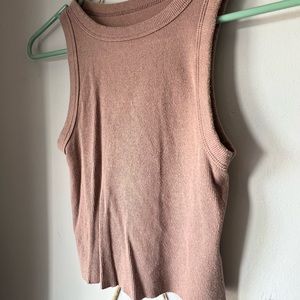 Dusty rose cropped tank